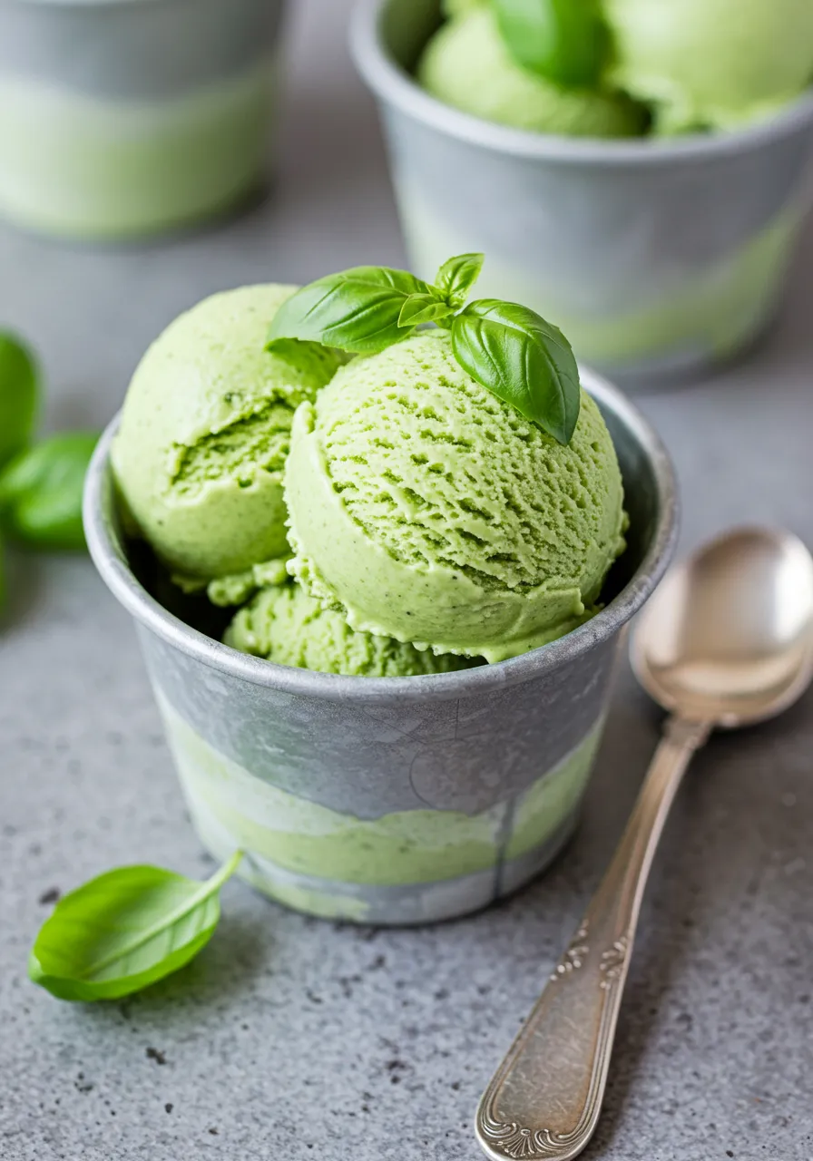 Basil Ice Cream